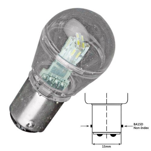 Lunasea lighting llb-26fw-21-00 lunasea white led light ba15d 10-30v dc