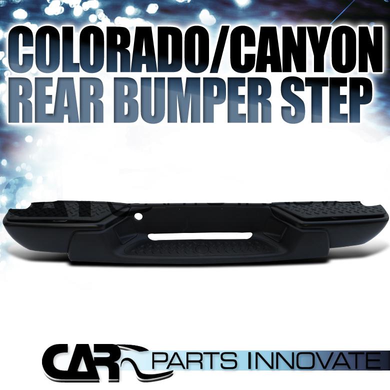 2008-2012 colorado canyon black stainless steel rear bumper step