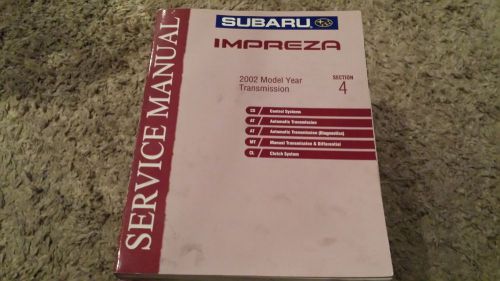 2002 subaru impreza transmission section 4 service manual