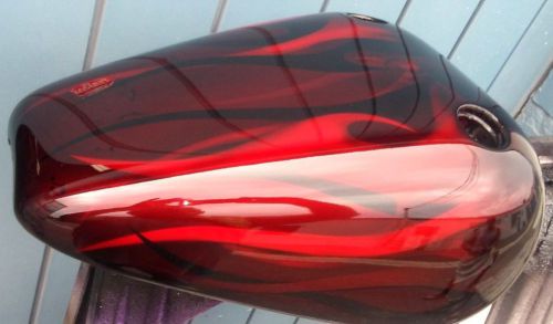 Airbrushed sportster 1200 883 fuel gas tank 82- 03 xl chopper rigid harley fx jr