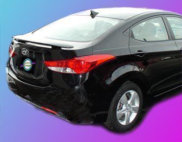 Painted custom style spoiler for a hyundai elantra  2011-2012