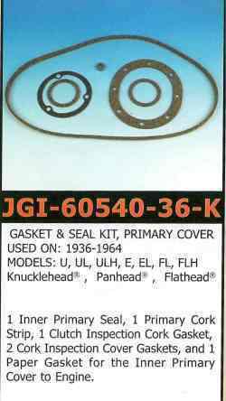 James primary gasket, kit 1936-64 bt  knucklehead, panhead, flathead - close out