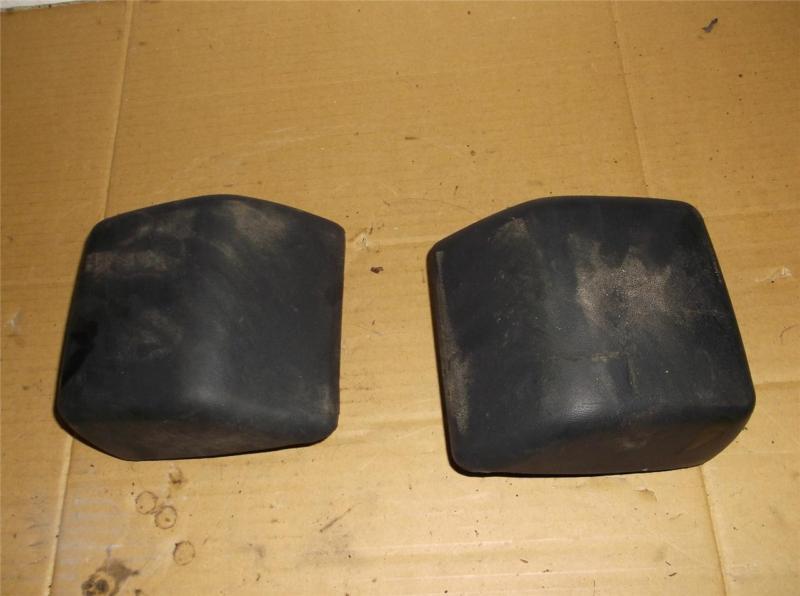 97-06 jeep wrangler tj front bumper rubber impact pads pusher bumpers