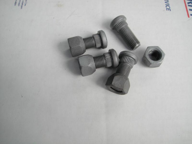 Golf cart lug studs round head w/ lug nuts 4 ea. /free shipping