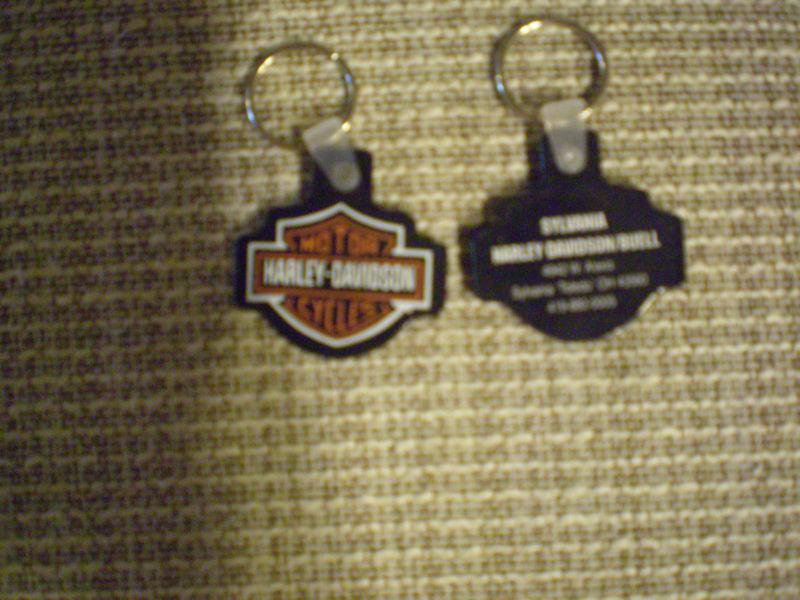 Harley-davidson dealership key ring pair sylvania toledo, ohio