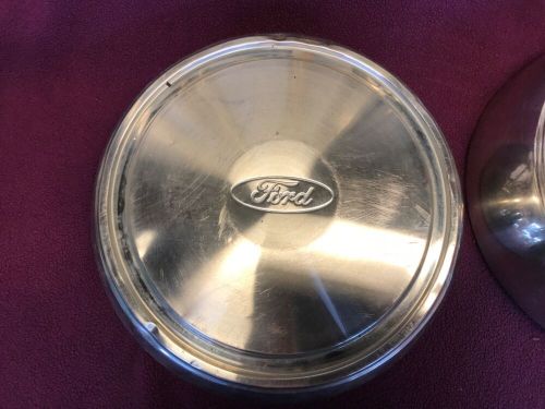 1992 - 2009 ford  econoline e-250 e-350  12&#034;  dog dish hub cap f2ua1130ua pair