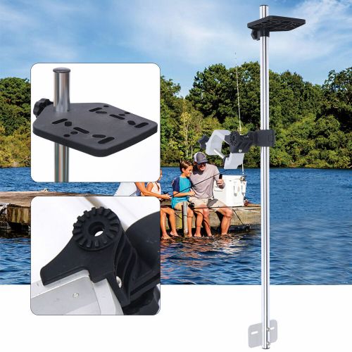 Universal portable transducer fishfinder mount bracket stand 360° adjustable