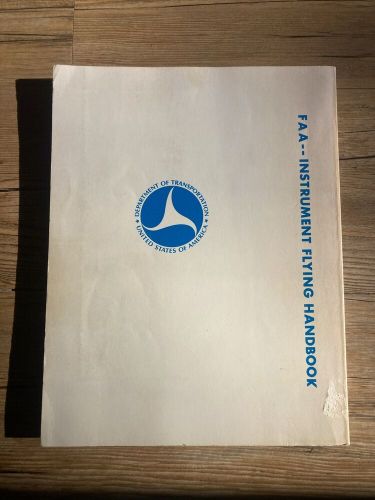 Faa instrument flying handbook 1980 revised edition vintage collectable