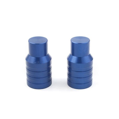 Wheel air tire valve shaft caps covers for motorcycle car trucks blue 2piece-