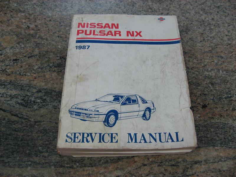 1987 nissan pulsar factory service repair manual + parts list