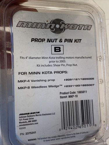 Minn kota mkp 10 prop nut kit b.  fits mkp 4 and mkp 8.  4&#034; dia motors. new