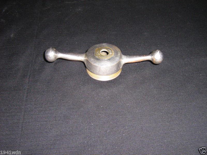 Vintage model t "dog bone radiator cap, drilled 