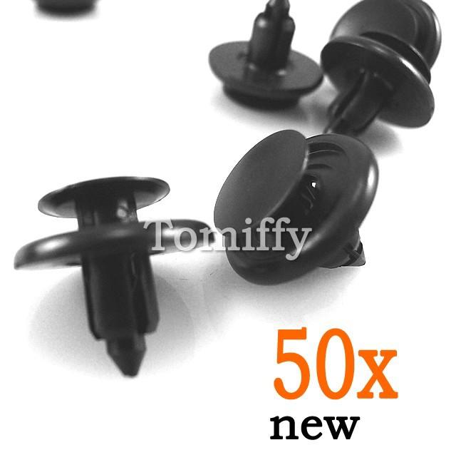 50x set toyota lexus hood bumper finer clips nylon retainer fastener 90467-07166