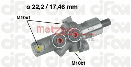 Main brake cylinder 202-175 for mercedes-benz 190/sedan c-class c-class 2.5l -