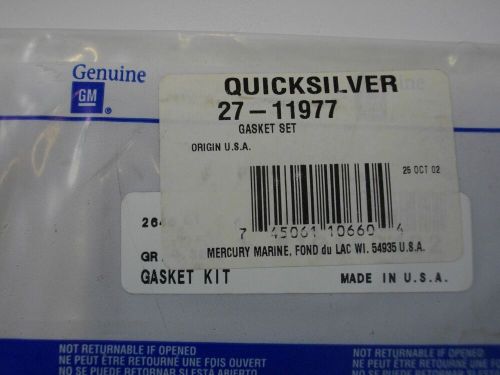 Mercury marine quicksilver mercruiser 27-11977 v6 intake gasket set oem