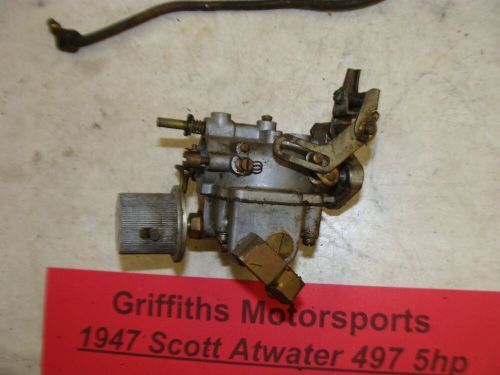 1947 497 scott atwater 5hp outboard oem carb carburetor tillotson fuel line knob