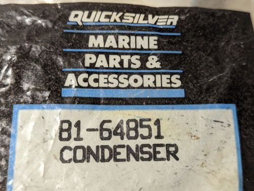 Lot of 2 genuine mercury mercruiser condensers 81-64851 oem new