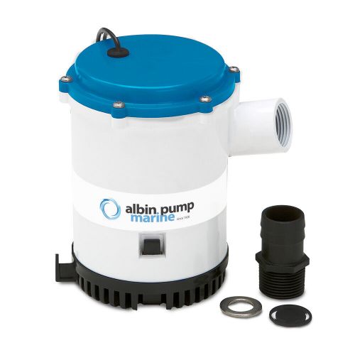 Albin pump marine 01-03-014 albin pump bilge pump heavy duty 2250 gph - 24v