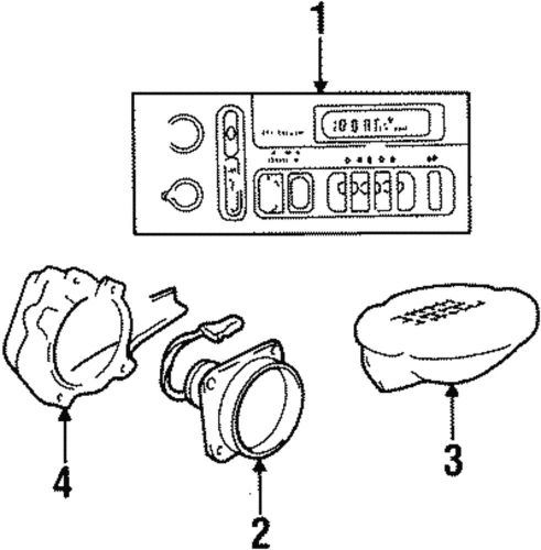 Genuine gm speaker housing 10180513