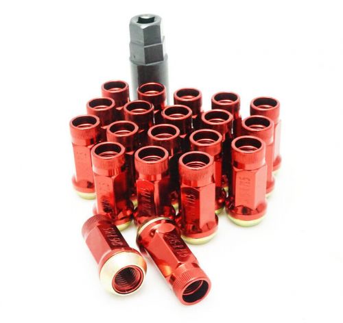 Wheel mate muteki fits sr45r lug nut kit lock set 12x1.5 45mm - red