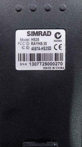 Rare! simrad hs35 wireless handset for rs35 and rs90 marine radios