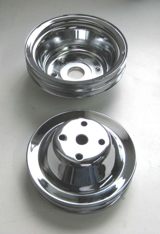 Sbc chrome pulley lwp