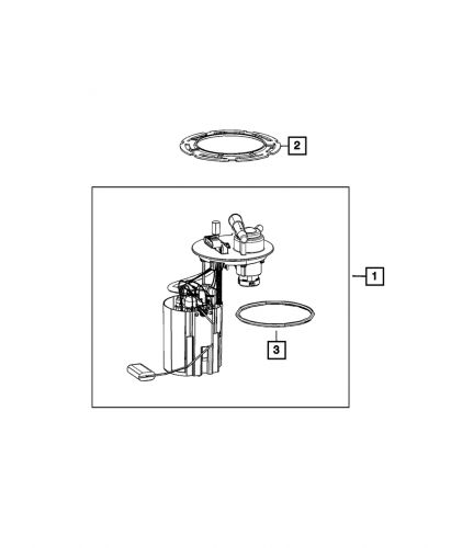 Genuine mopar fuel pump and level unit o ring 55366298aa
