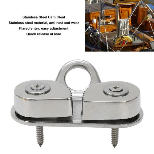 316 stainless steel cam cleat fairlead ring for boats 3 to 15mm rope rust