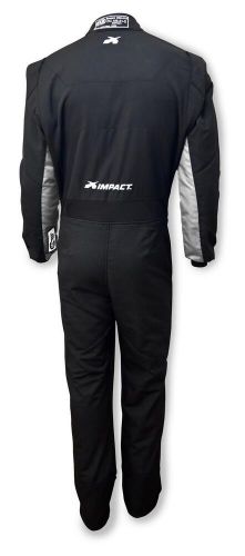 Impact racing suit axis 2.4 1pc x- large black / gray 23011613