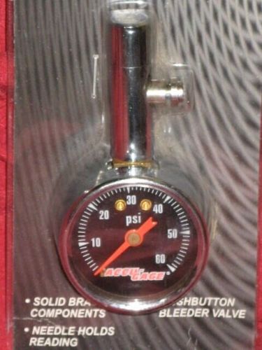 G.h. meiser tire guage 60 psi max metal case with bleeder valve car gage new