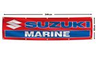 Suzuki marine banner flag 2x8ft outboard motors parts accessoires garage shop