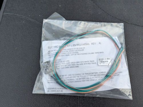 15-18 jeep grand cherokee electric brake wiring kit harness 68320483aa rev:a oem