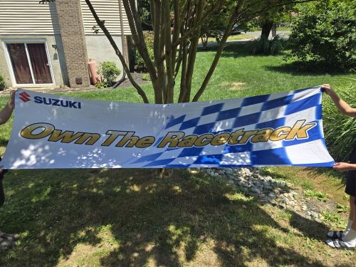 Suzuki racing banners (2) and vesrah brakes banner