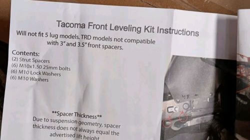 Tacoma front leveling kit