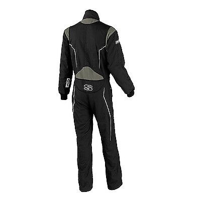 Simpson safety helix suit youth medium black / gray hxy2221