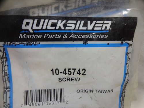 Mercury quicksilver 10-45742 screw qty.2 mercruiser bravo one two three