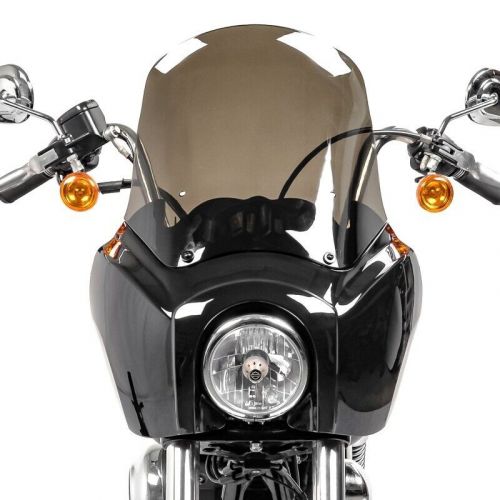 Headlight fairing mg5 for harley dyna low rider / s 99-17 black-light smoke