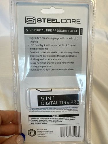 Steel core 5 in 1 digital tire pressure gauge nip