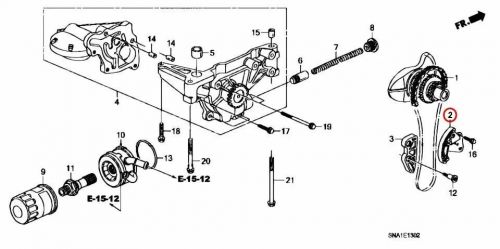 Honda genuine civic fd2 type-r tensioner oem 13450-rrc-004 new