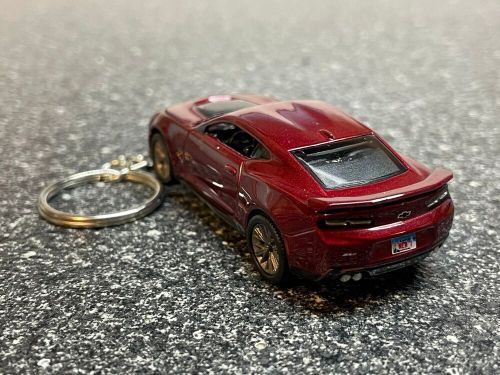 Chevy camaro zl1 wild cherry red keychain hot wheels matchbox