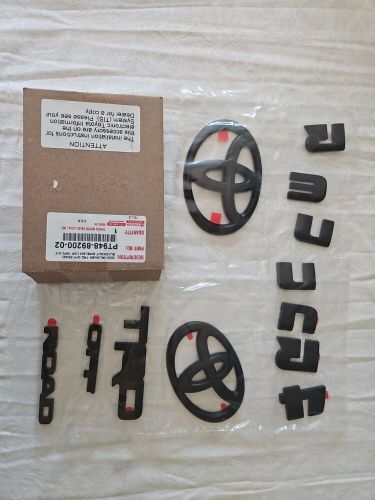 2010-2022 genuine oem toyota 4runner trd off road blackout emblem overlay kit