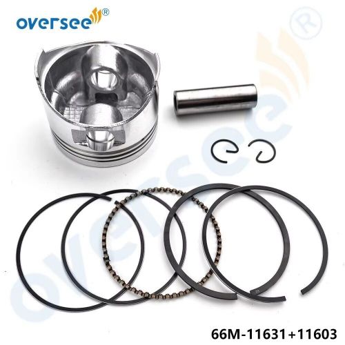 66m-11631-00-96 piston set std with rings for yamaha 9.9hp 15hp 4-stroke 66m ser