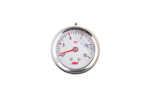 Redhorse 5001-15-1 fuel pressure gauge (liquid filled) 0-15psi - each