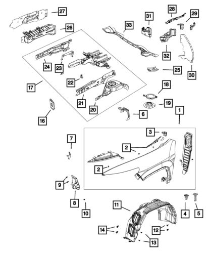 Genuine mopar seal left 68202645aa