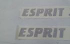 Cruisers yachts esprit 3670 decal pair (2) 17 3/8&#034; x 2&#034; silver marine boat