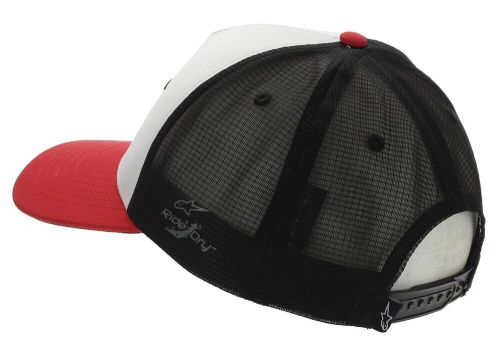 Alpinestars men&#039;s ageless curve hat baseball cap, white/red/black, one size