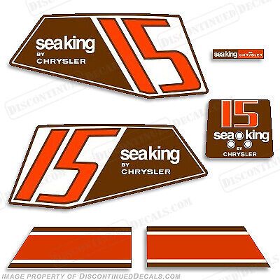 Fits sea king 1986 15hp outboard motor engine decals