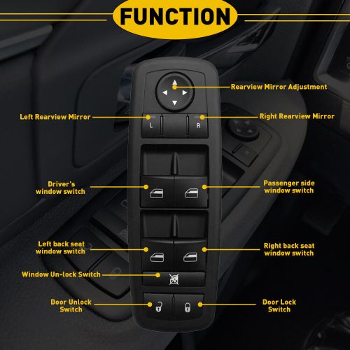 68039999aa master power switch window for chrysler dodge grand caravan journey