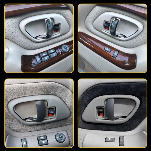 2set interior inside door handle trim bezels for chevy gmc chevrolet truck gray