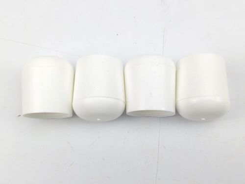 Garelick 76010 eez-in white poly premium replacement rubber 1” chair tips 4-pack